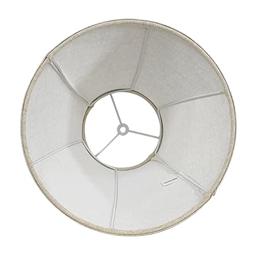 TooToo Star Double Brown Lamp Shade Set of 2, TOOTOO STAR Large Barrel Lampshade for Floor Light and Table Lamp 6x12x8.5 inch, DIY Fabric Natural Linen Hand Crafted, Spider (Brown, 6x12x8.5 inch) - Image 3