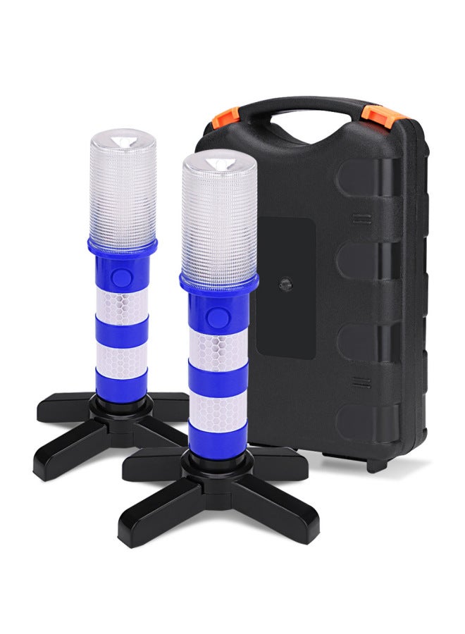 Multifunctional LED Work Light With Magnet Outdoor Emergency Warning Light Vehicle Lighting Maintenance Flashlight-Color:Blue - Image 2