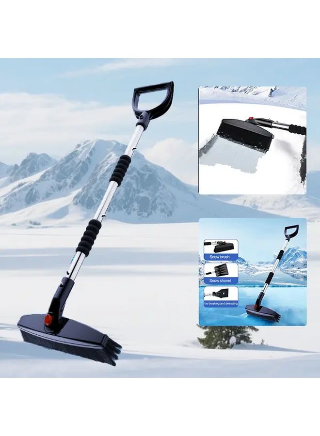 1PC Silver Black 3 In 1 Snow Blower Shovel Sprinkler Manual Snow Removal Tool - Image 1