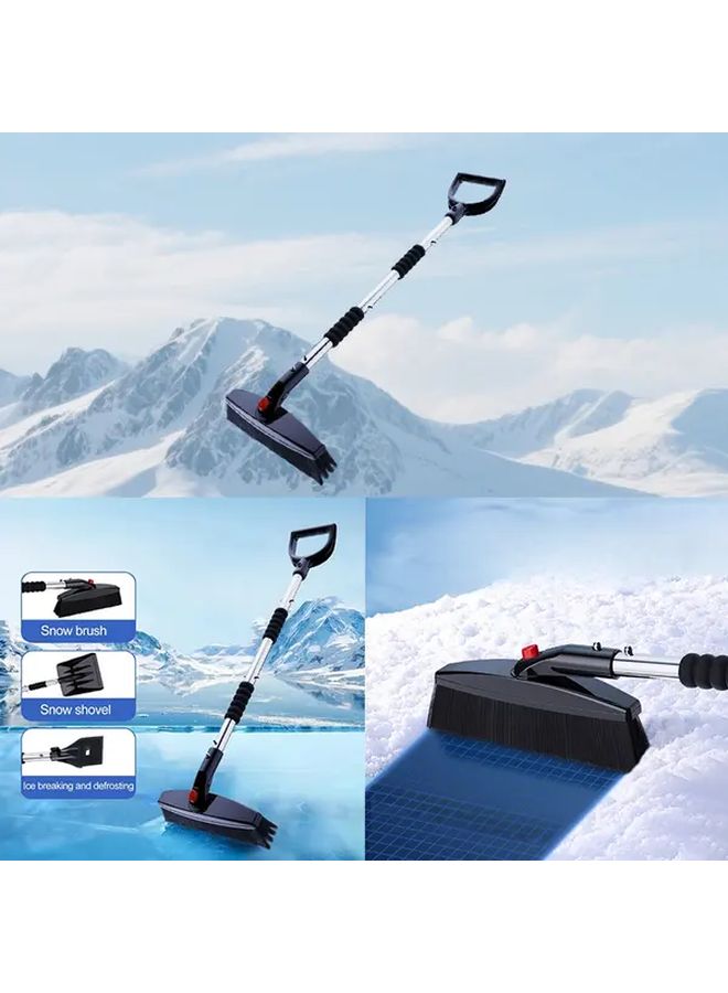1PC Silver Black 3 In 1 Snow Blower Shovel Sprinkler Manual Snow Removal Tool - Image 2