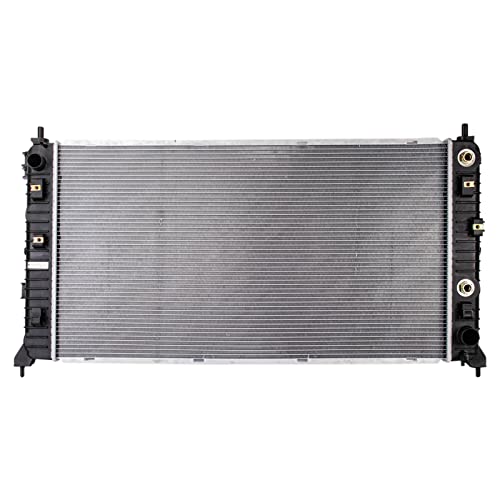 TRQ Radiator Assembly Aluminum Core Compatible with 19-24 Chevrolet Silverado 1500 19-23 GMC Sierra 1500 GM3010612 - Image 1
