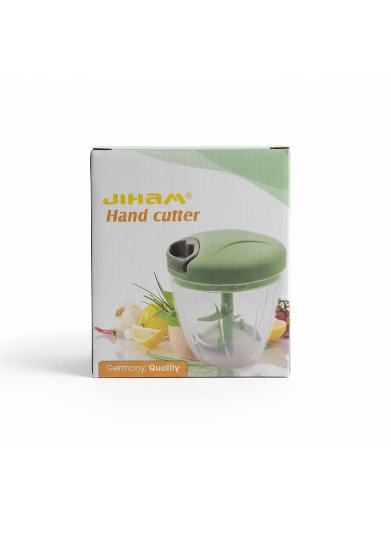 JIHAM Manual Hand Food Chopper with Pull String, Vegetable Cutter & Mixer, Easy Kitchen Food Processor, 1 Piece - Image 1