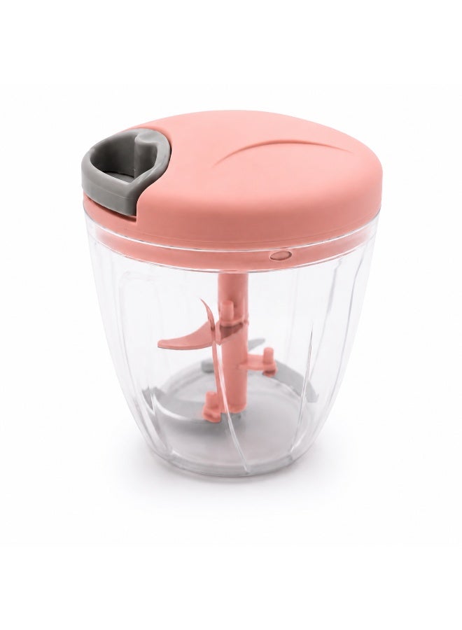 JIHAM Manual Hand Food Chopper with Pull String, Vegetable Cutter & Mixer, Easy Kitchen Food Processor, 1 Piece - Image 1