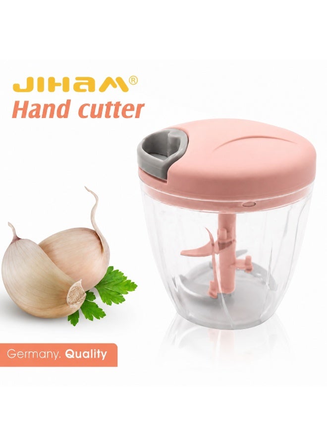 JIHAM Manual Hand Food Chopper with Pull String, Vegetable Cutter & Mixer, Easy Kitchen Food Processor, 1 Piece - Image 4