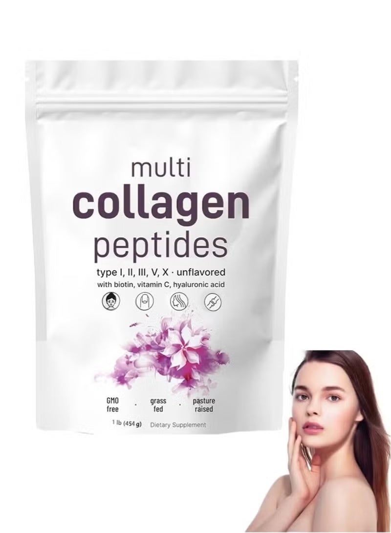 Multi Collagen Peptides, Unflavored (1 Lb)