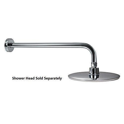 Purelux Shower Arm Extension Extra Long Water Outlet PJ1001 with Flange Made of Stainless Steel, Chrome finish 16 Inches - Image 5