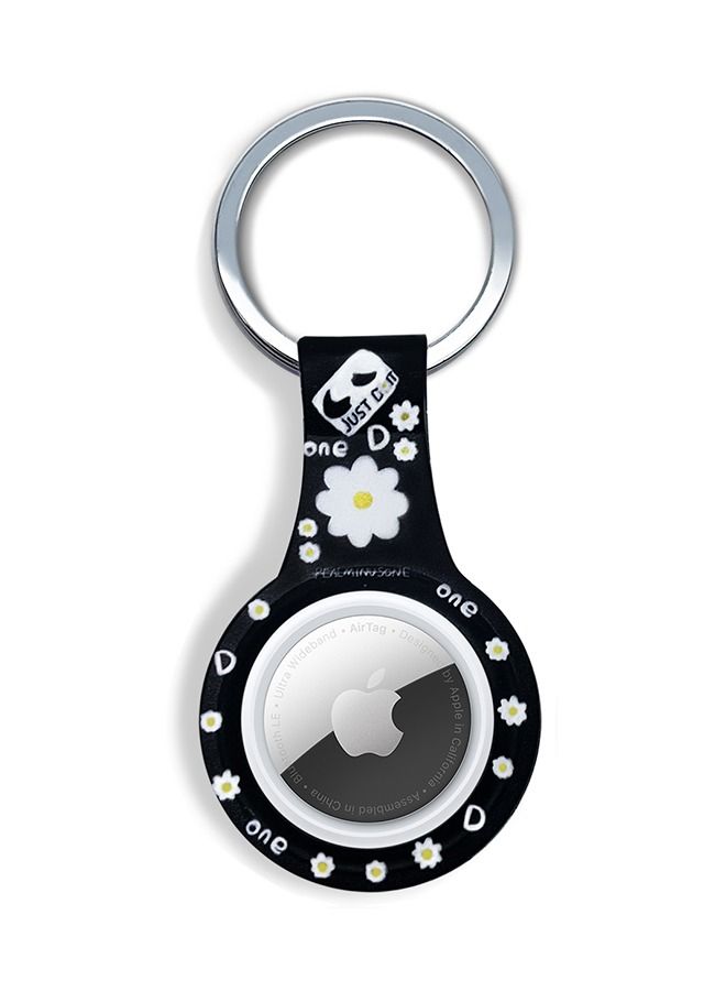 Theodor Protective Silicone Case Cover with Key Ring Just Do It For Apple AirTag  - Image 1