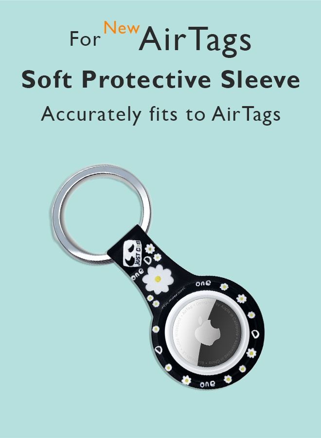 Theodor Protective Silicone Case Cover with Key Ring Just Do It For Apple AirTag  - Image 2