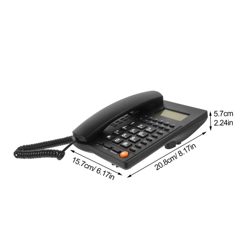 ARTIBETTER Large Button Landline Phone for Seniors Easy Use Home Telephone Elderly Communication Black - Image 3