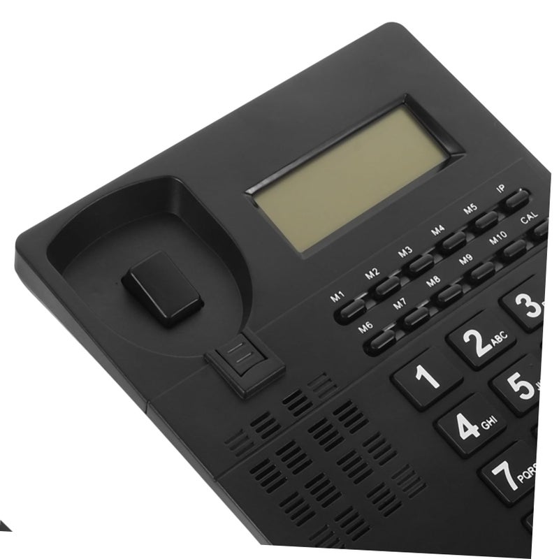 ARTIBETTER Large Button Landline Phone for Seniors Easy Use Home Telephone Elderly Communication Black - Image 4
