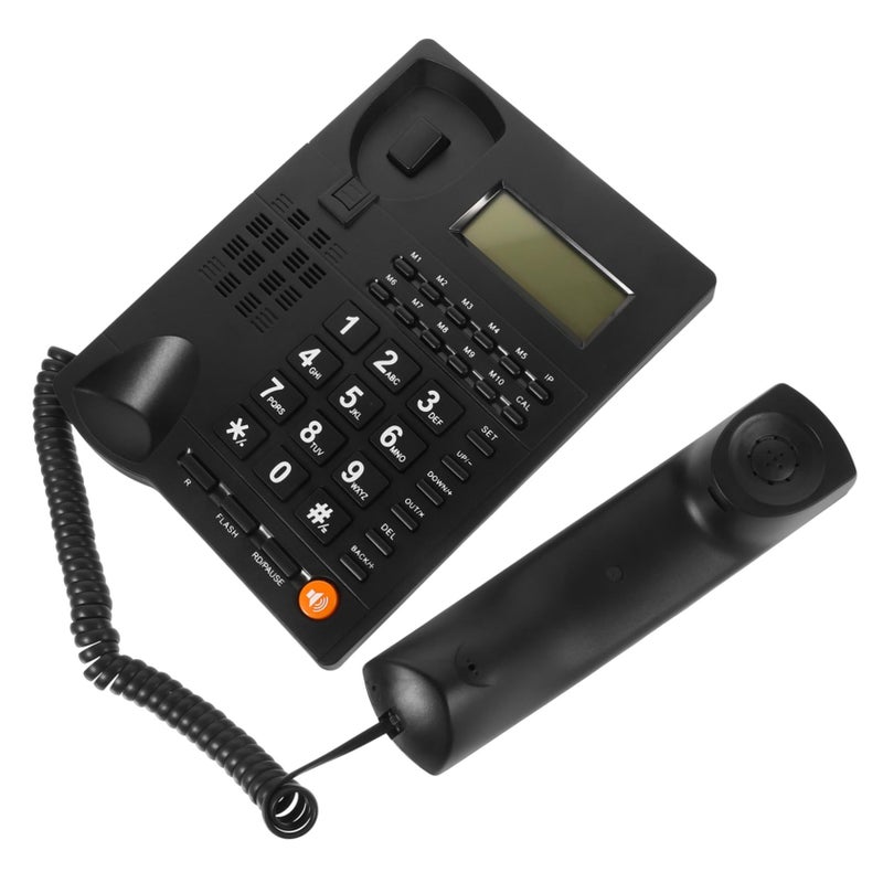 ARTIBETTER Large Button Landline Phone for Seniors Easy Use Home Telephone Elderly Communication Black - Image 2