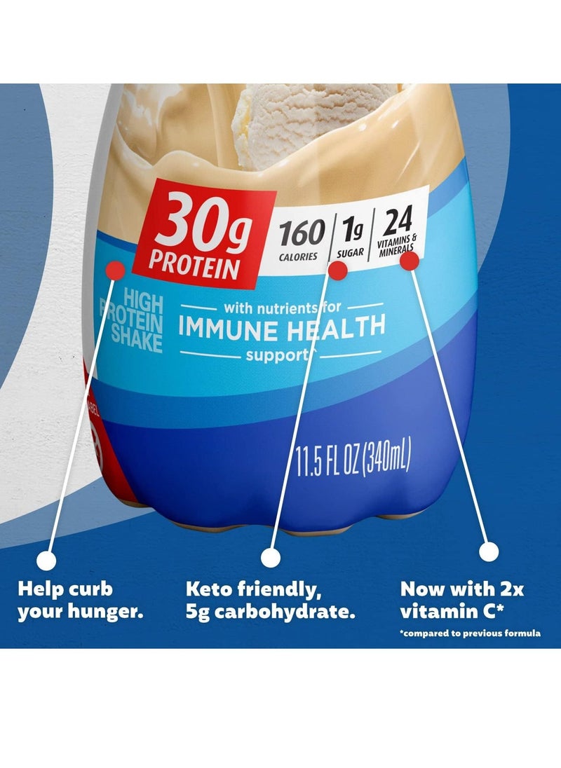 Premier Protein - Protein Shake Vanilla 30g Protein 1g Sugar 24 Vitamins & Minerals 11.5 Fl Oz (Pack of 12) - Image 1