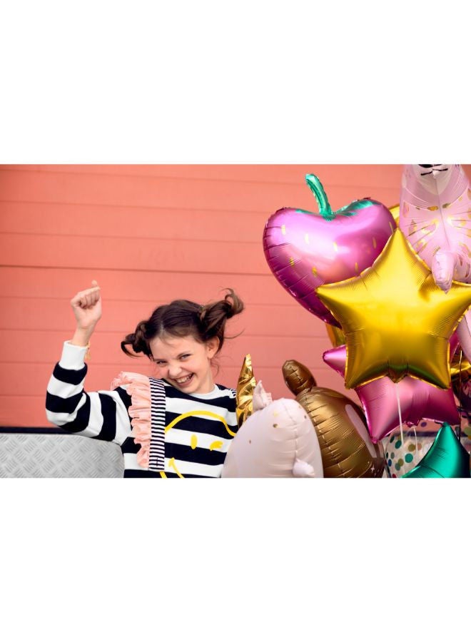 PartyDeco Foil balloon Strawberry, 42x45cm, mix - Image 2