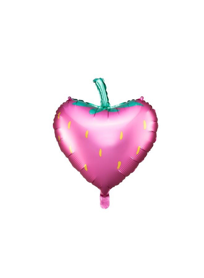 PartyDeco Foil balloon Strawberry, 42x45cm, mix - Image 1