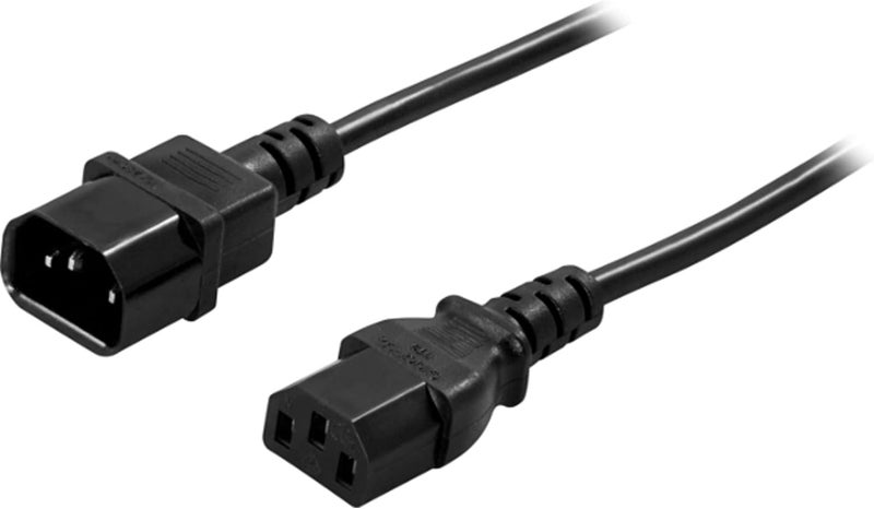 DKURVE ™ 2-Pack Computer to PDU Power Extension Cord, Power Extension Cable (IEC C14 to IEC C13 PDU Power Cord) (1.8M) - Image 2