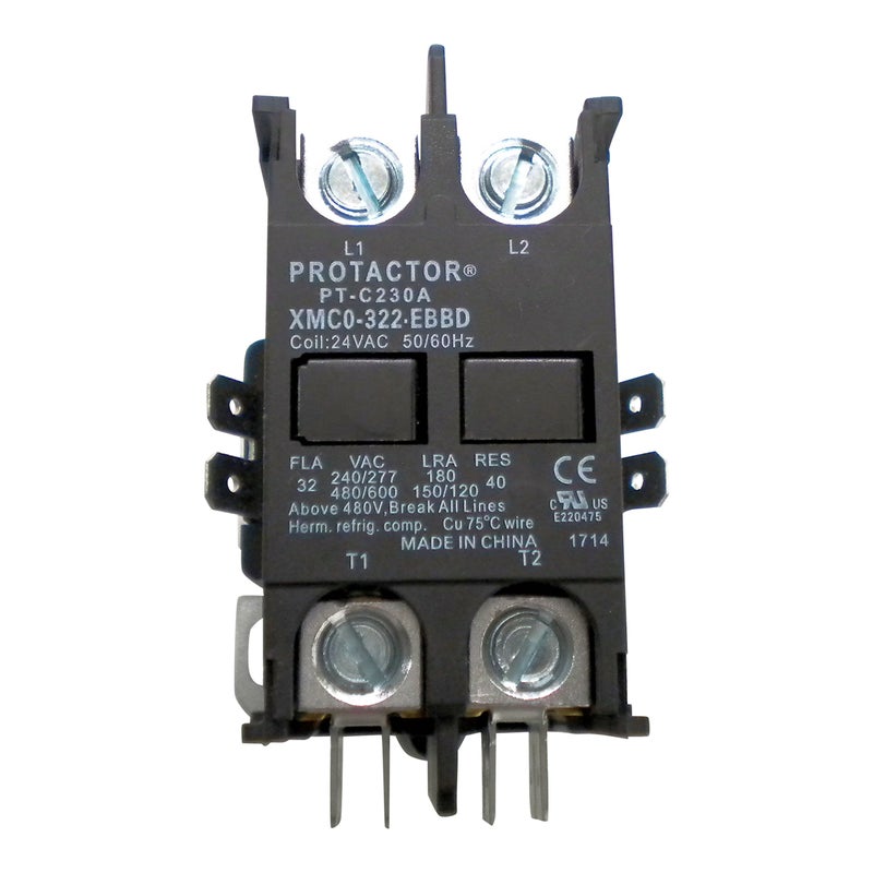Protactor 2 Pole 32 AMP Heavy Duty AC Contactor Replaces Virtually All Residential 2 Pole Models 30 Amps or Less - Image 2