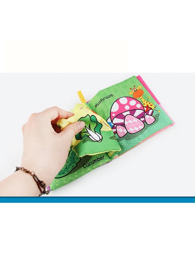 4-Piece Non-Toxic Fabric Educational Baby'S Soft Cloth Books Set With Rustling Sound Crinkle - Image 2