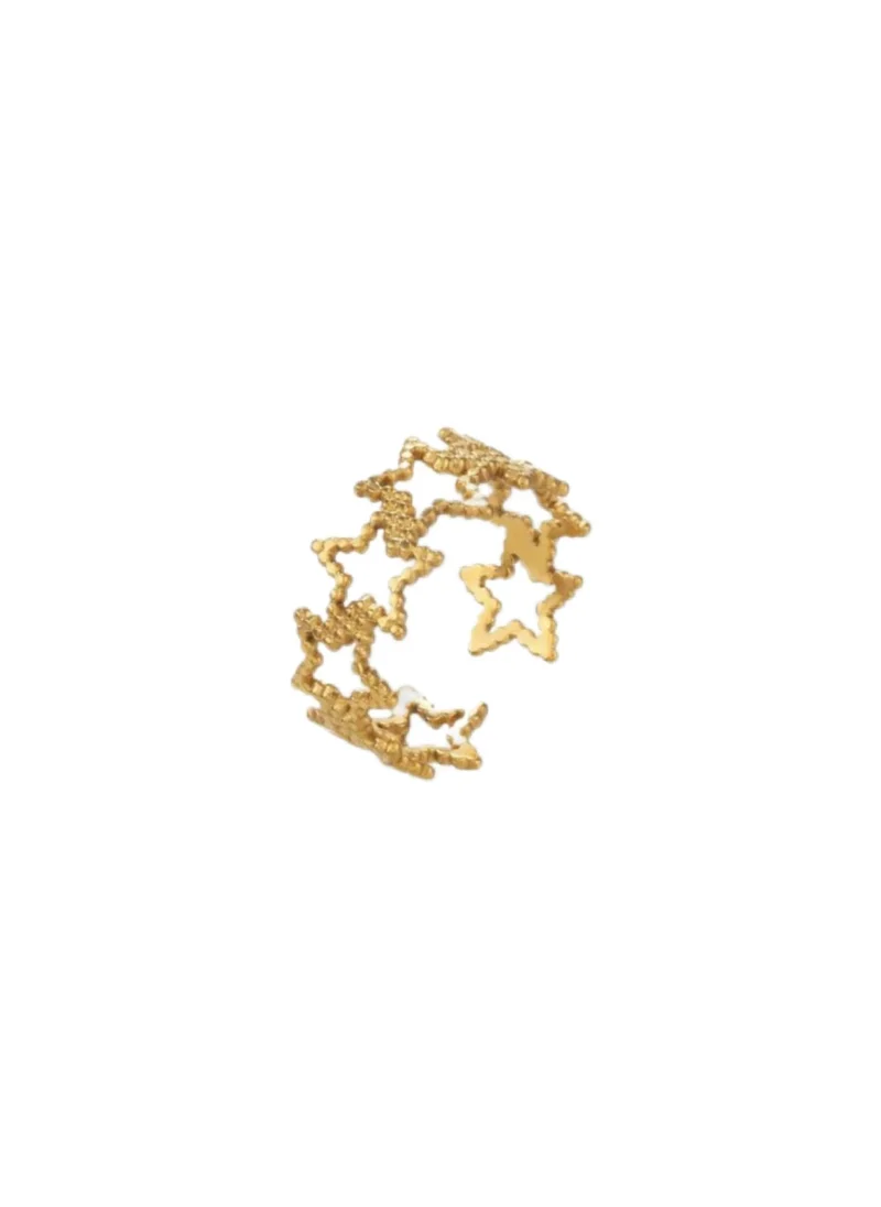 AMIE Dubai Gold stars ring
