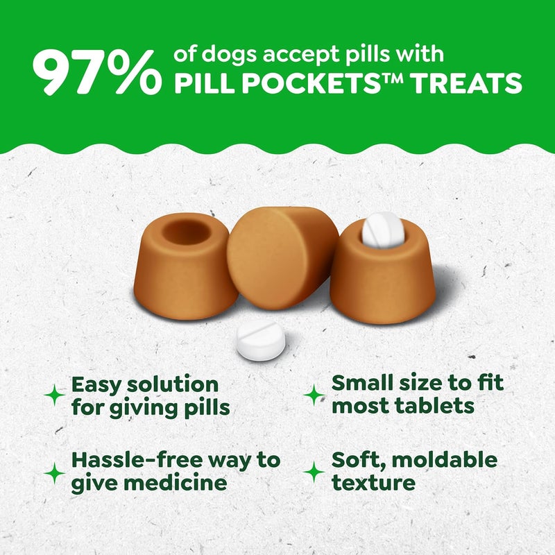 Greenies Pill Pockets for Dogs Small Size, Soft Dog Treats, Cheese Flavor, (6) 3.2 oz. Pouches (180 Treats Total) - Image 3