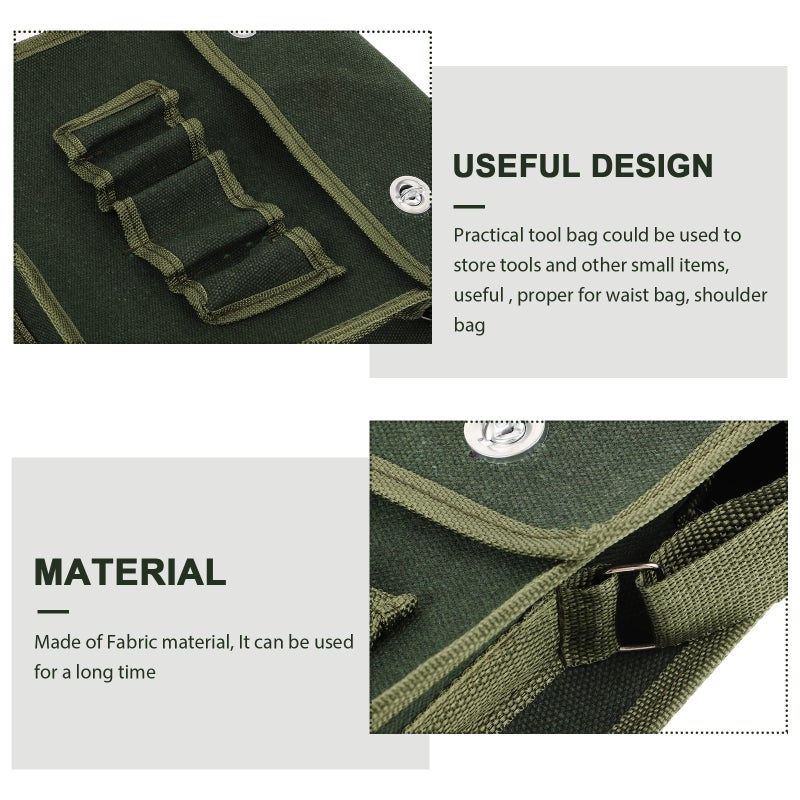 Tool Organizer Bag Tool Waist Bag Carpenter Tool Bag Portable Tool Storage Bag for Outdoor - Image 3