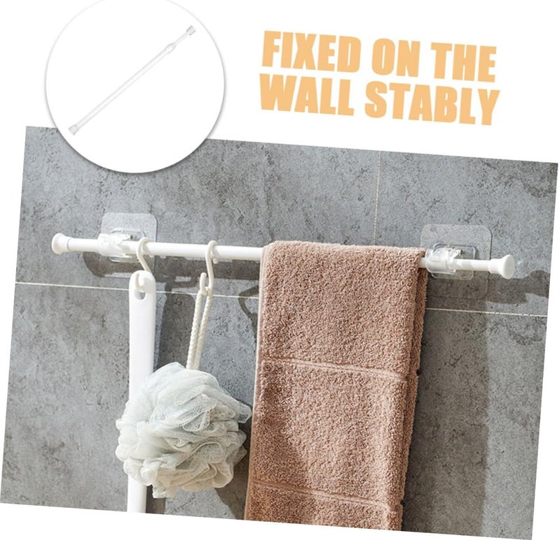 Tension Curtain Rod Heavy Duty Expandable Shower Curtain Bar No Drilling Multipurpose Design for Curtains Clothes and More Easy Installation Sturdy - Image 2