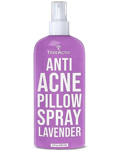 TreeActiv Anti-Acne Pillow Spray, 4 fl oz, Lavender Sleep Spray, Pure Lavender Essential Oil Air Freshener, Pillow Linen Spray for Bedding, Aromatherapy, 1000 Sprays - Image 1