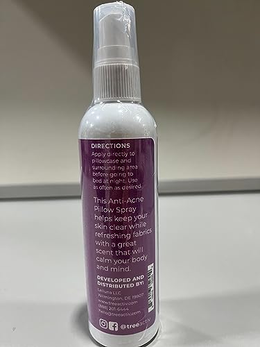 TreeActiv Anti-Acne Pillow Spray, 4 fl oz, Lavender Sleep Spray, Pure Lavender Essential Oil Air Freshener, Pillow Linen Spray for Bedding, Aromatherapy, 1000 Sprays - Image 2