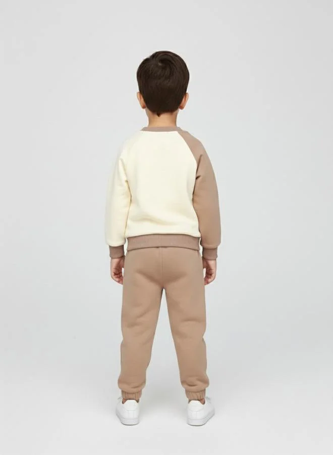 babyqlo Cute Elephant Sweatshirt And Jogger Pants Set