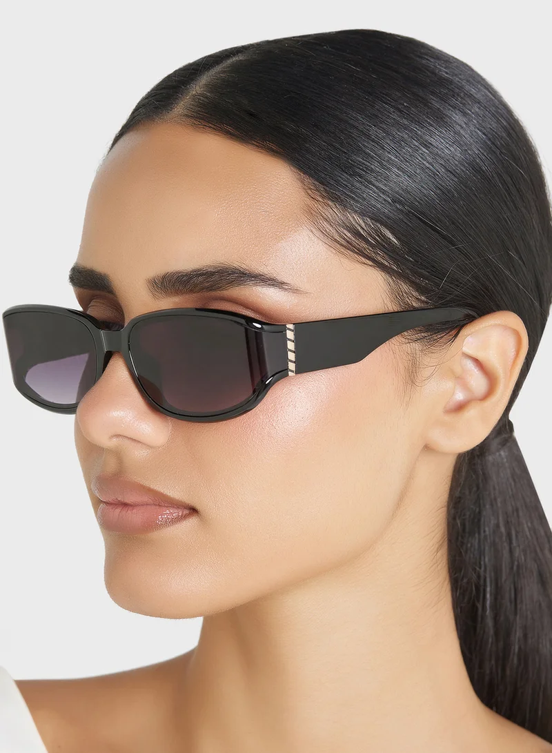ELLA Curved Edge Rectagular Len Sunglasses