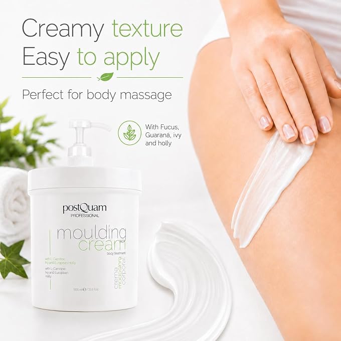 PostQuam - Anti-Cellulite Slimming and Firming Cream | Formula with Fucus, Caffeine and L-Carnitine for Firmer and Firmer Skin - 1000 ml Canister - Image 3