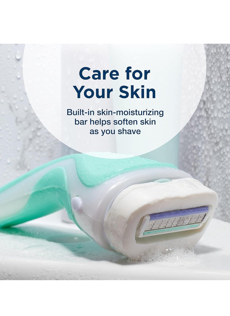 schick INTUITION Schick Sensitive Care Razor for Women with 2 Moisturising Razor Blade Refills with Natural Aloe Schick  - Image 2