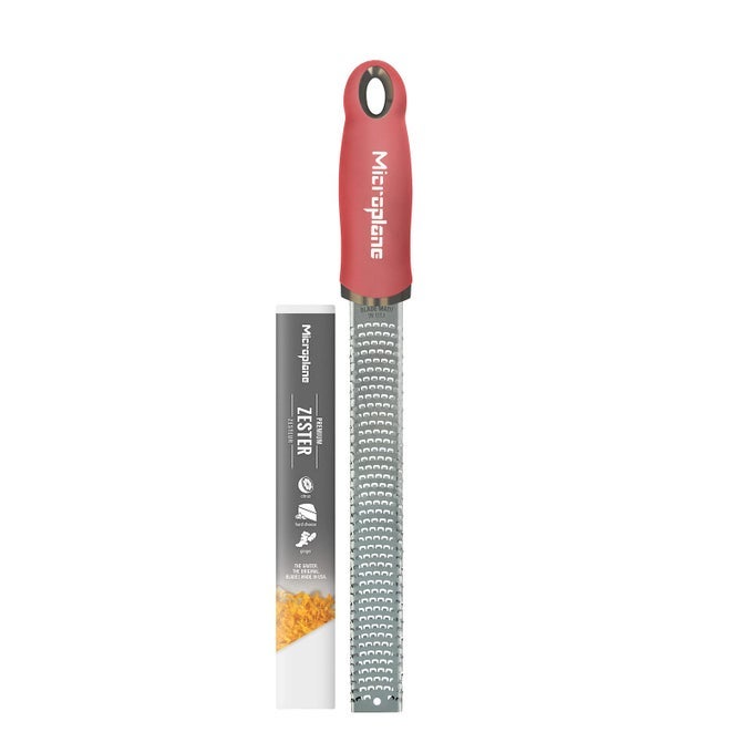PREMIUM CLASSIC SERIES ZESTER LIPSTICK PINK LEMON ZESTER TOOL HARD CHEESE VEGETABLE GRATER FOR CITRUS PARMESAN CHEESE GARLIC GINGER NUTMEG FINE STAINLESS STEEL BLADE MADE IN USA