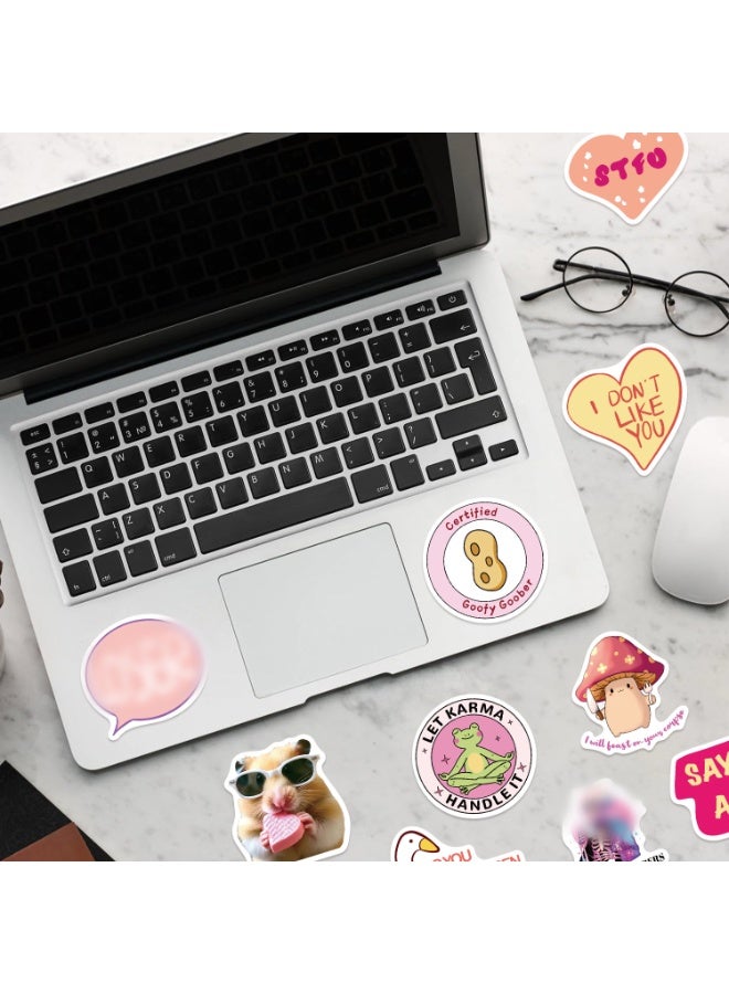 أوليس فيرس  **مجموعة ملصقات مضحكة وأنيقة - ملصقات حيوانات فكاهية ونصائح رفيعة للكمبيوتر المحمول والفنجان | هدية مائية للمثليين الشباب والأصدقاء** - Image 3