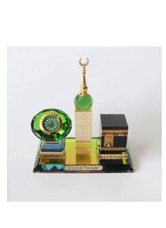 YA design Muslim Kaaba Clock Tower Miniature Model for Car Ornament Home Office Table Decoration  - Image 2