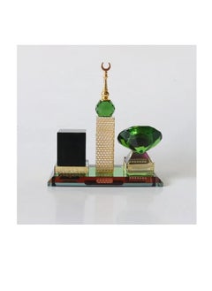 YA design Muslim Kaaba Clock Tower Miniature Model for Car Ornament Home Office Table Decoration  - Image 4