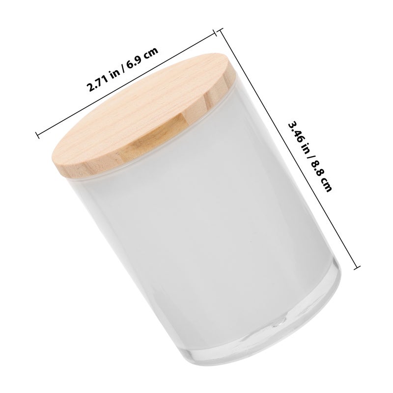 4pcs Glass Jars with Lids Aromatherapy Scented Candle Jars Candle Making Cups - Image 2