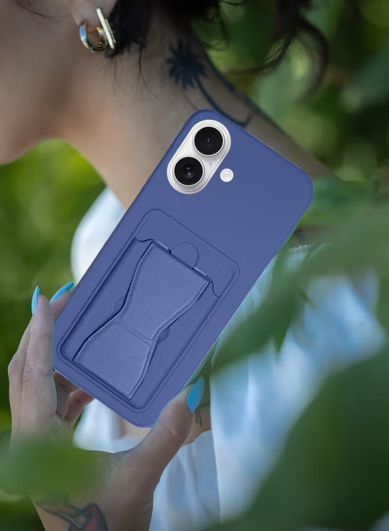 TIGER Apple iPhone 17 5G 2025 Silicone TPU Case with Card Holder and Hand Grip – Slim, Durable Protective Cover in Classic Navy Blue Featuring Secure Card Storage, Enhanced Grip for Comfortable Handling, and Scratch Resistance for Everyday Protection (Model MCHPSN) - Image 5