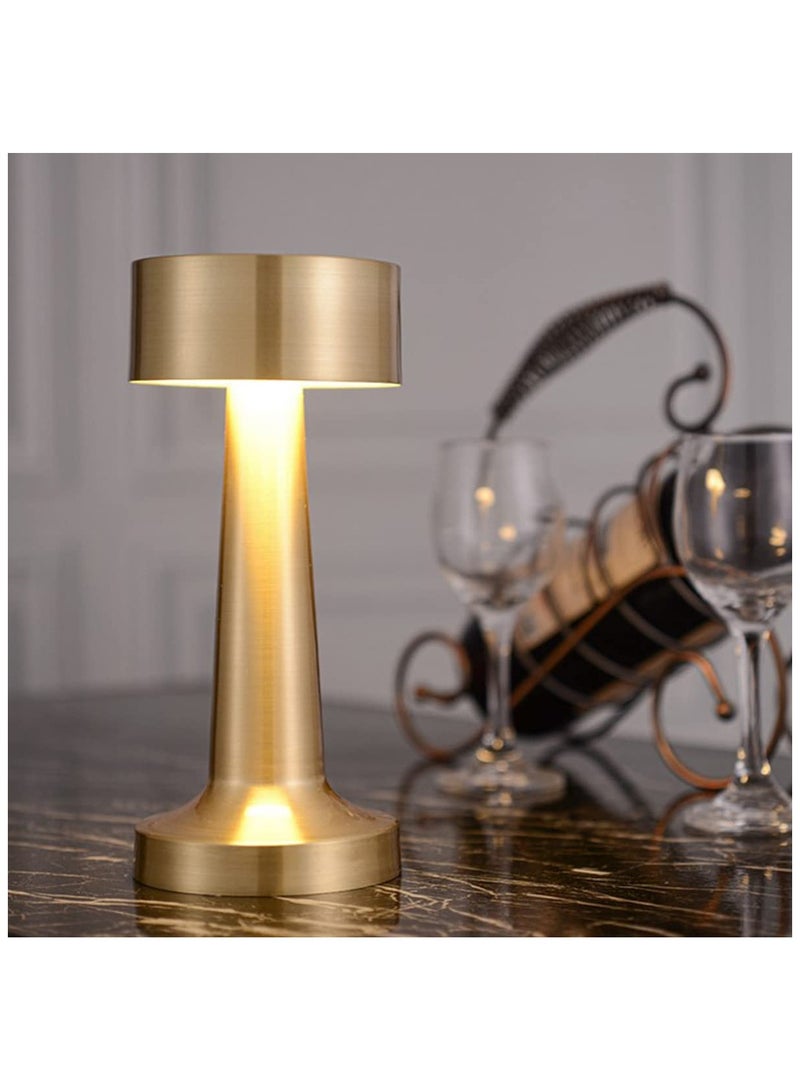 LED Table Lamp Metal Warm Lightning Gold 21x9x9cm - Image 2