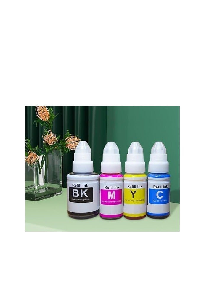 Terabyte Ink Compatible with CANON Printer for PIXMA G3400, G2400, G1400, G4400, G4410, G3410, G2410, G1410, G3411, G2411, G1411, G4411(4-Pack Black Cyan Magenta Yellow) - Image 2