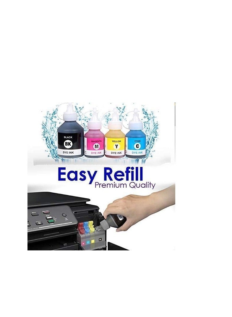 Terabyte Ink Compatible with CANON Printer for PIXMA G3400, G2400, G1400, G4400, G4410, G3410, G2410, G1410, G3411, G2411, G1411, G4411(4-Pack Black Cyan Magenta Yellow) - Image 4