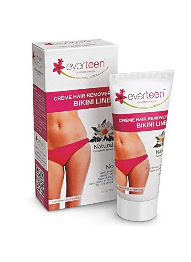 everteen - Bikini Line Hair Remover Creme Pack of 2 (50g each) for bikini line and underarms - Image 1