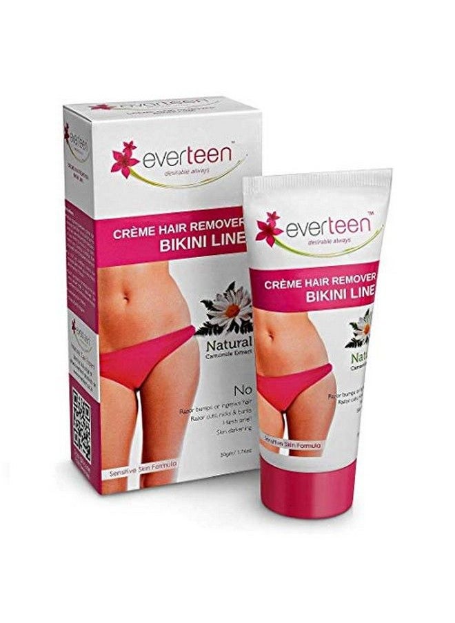 everteen - Bikini Line Hair Remover Creme Pack of 2 (50g each) for bikini line and underarms - Image 1