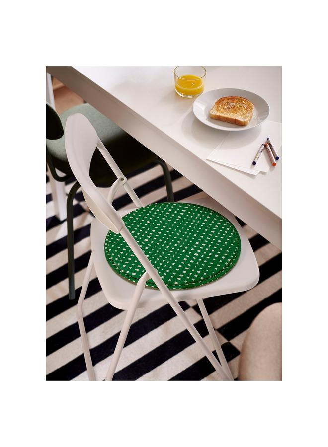 erorex Chair pad, green/white, 36 cm - Image 2