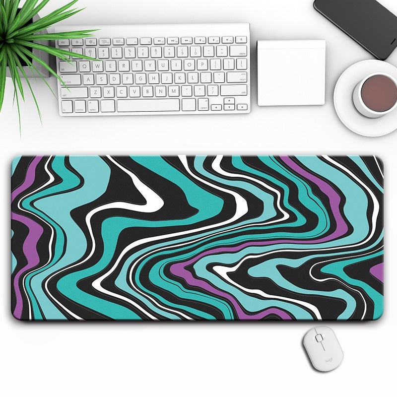 Heat Map Abstract Fluid Random Pattern Rubber Mouse Pad Increased Thick Lock Edge Hd Computer Table Pad - Image 1