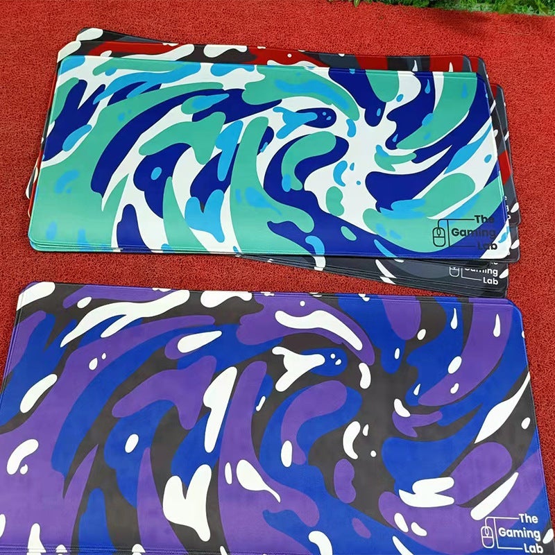 Heat Map Abstract Fluid Random Pattern Rubber Mouse Pad Increased Thick Lock Edge Hd Computer Table Pad - Image 4