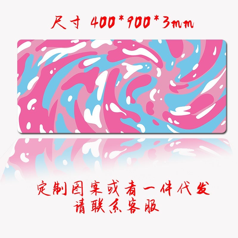Heat Map Abstract Fluid Random Pattern Rubber Mouse Pad Increased Thick Lock Edge Hd Computer Table Pad - Image 5