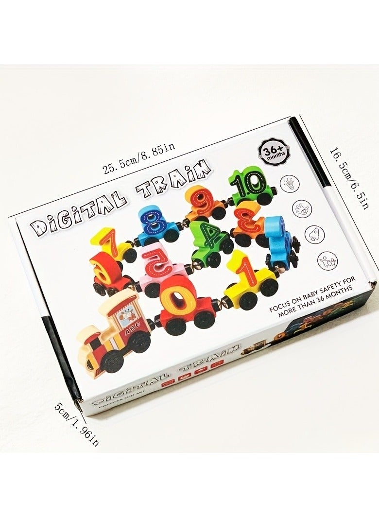 Magnetic Digital Train Children's Puzzle Magnetic Assembly Toys - Image 5