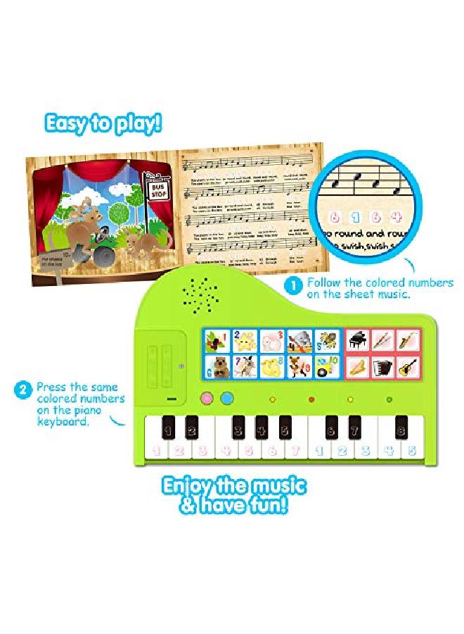 بست ليرنينج كتاب البيانو الأول - لعبة موسيقية تعليمية للأطفال الصغار من سن 3 سنوات فما فوق - هدية مثالية للأولاد والبنات - Image 4