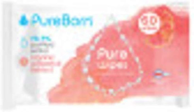 Pureborn Pure Grapefruit Wipes - 60 Count