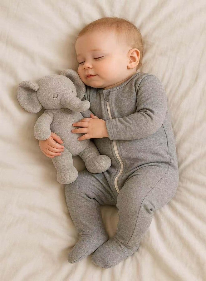 Owlivia Organic Cotton Baby Pajamas, Boys Girls 3-Pack Zip Front Sleep 'N Play, Footed Sleeper, Long Sleeve(12-18 Months, Mauve&Light Grey&Dark Grey) - Image 2
